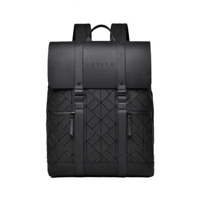 Levelo Caen PU Leather Travel BackPack Bag