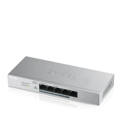 Network device ZYXEL Switch GS1200-5HPV2 Web-managed Gigabit 5xRJ-45 4xPoE 60W budget GS1200-8HPV-EU0101F