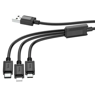 3-in-1 charging cable Hoco X74 Lightning Micro-USB Type-C