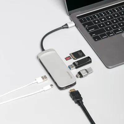 USB 3.0 Type-C 7-in-one multiport HUB KINGSTON Nucleum C-HUBC1-SR-EN