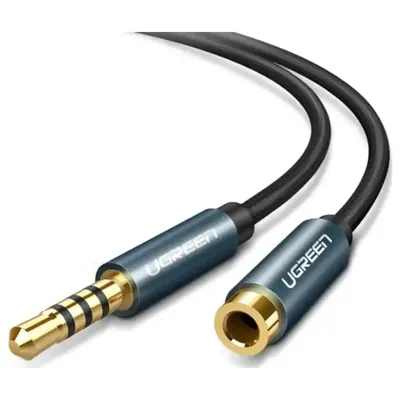 Plated, braided 3.5mm audio extension cable UGREEN 2.0m 40675