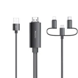 Charging cable Yesido 3in1 HDMI Cab HM05 Light Micro Type-C