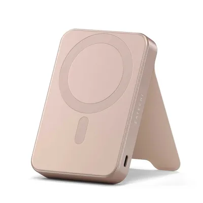 Power bank SATECHI OntheGo 10000mAh Magnetic Qi2 USB-C PD with Stand Desert Rose ST-B10Q2SR