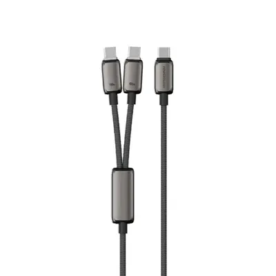 Cable Powerology Zinco Series 2-In-1 Dual USB-C