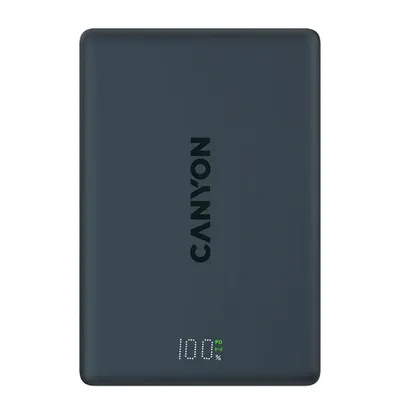 Power bank Canyon OnPower 511 10000mAh Wireless PD 20W Aluminium CNS-CPB511B