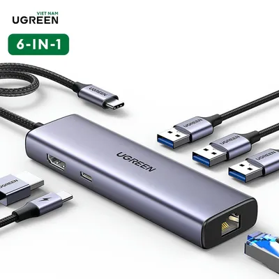 UGREEN USB-C Multiport HUB 15598 USB 3.0 Type-C to HDMI Adapter and Multiport HUB with PD Card reader 100W