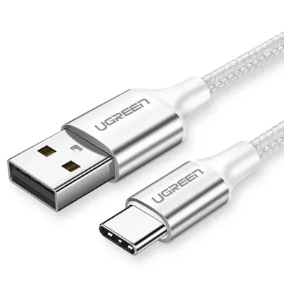 Cable UGREEN USB 2.0 Type A - USB-C Nickel Plating Aluminium Braided Cable 60133