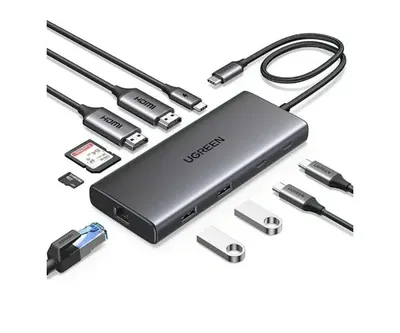 USB-A to USB-C hub UGREEN 10-in-1 45380
