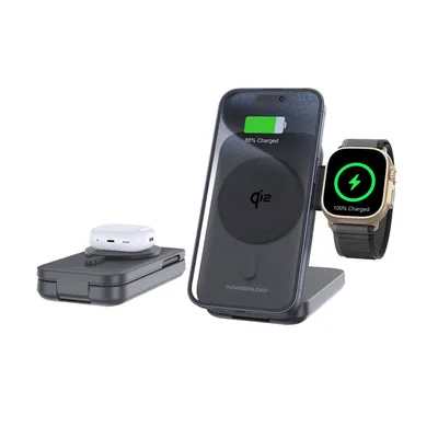 Power bank Powerology 10000mAh Qi2 15W MagSafe Watch