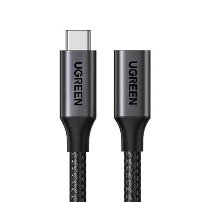 Cable UGREEN USB-C 3.2 Gen2 to USB-C Extension 100W 4K60Hz Video Braided 45191