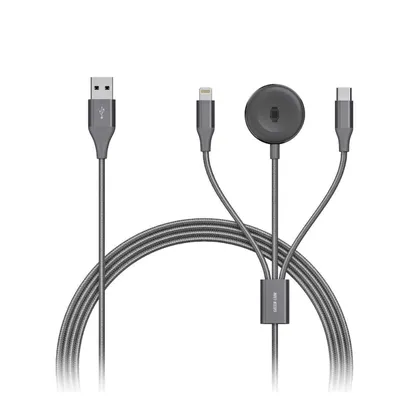 Cable Green Lion 3in1 USB to Type-C Lig Watch Charger