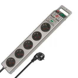 Super-Solid 13 500A Surge Protection Extension Lead 5-Way Brennenstuhl